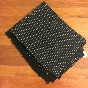 Green polka dot scarf
